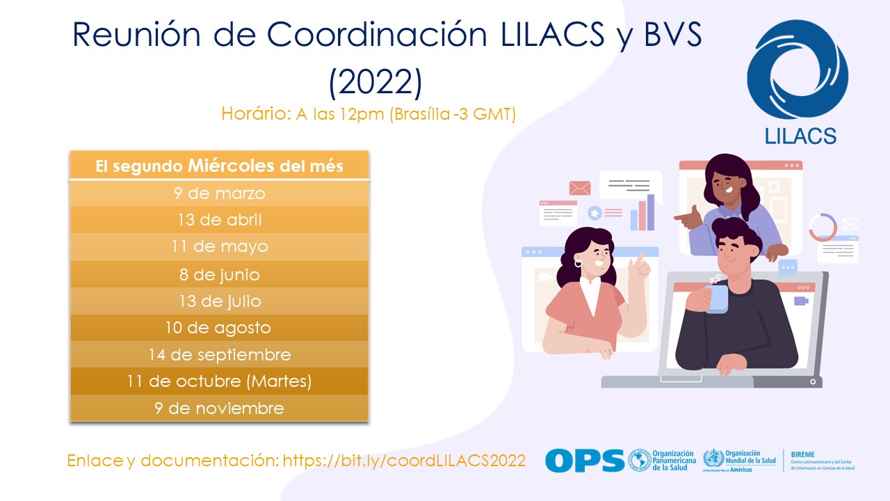 Reunión de Coordinación LILACS y BVS 2022